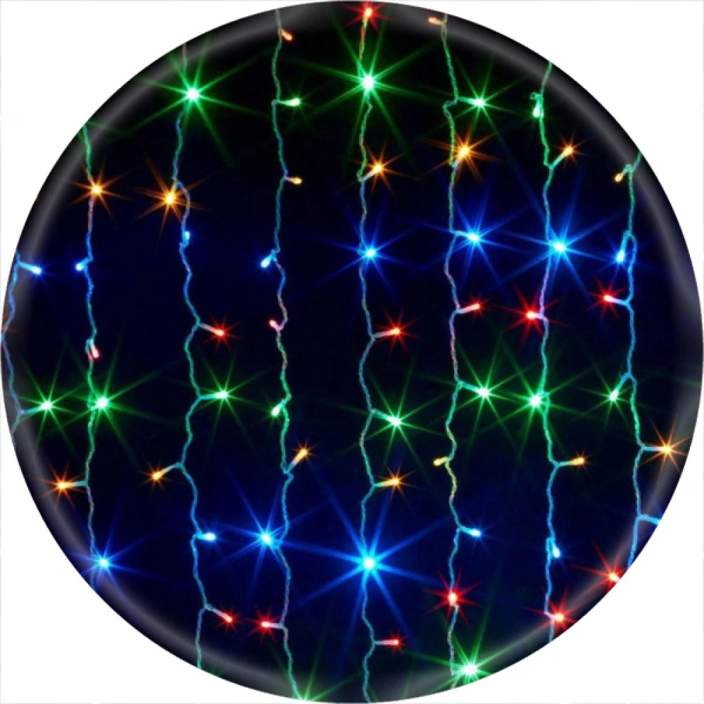 Гирлянда Водопад 3х2м 320 LED (штора, цветная)
