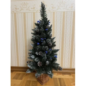 Изображение товара -  Елка в горшке 0.9 м с шишками Кармен из лозы